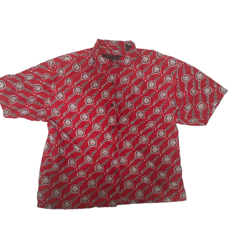 90s Johnny Blaze All Over Print Button Down Shirt XL